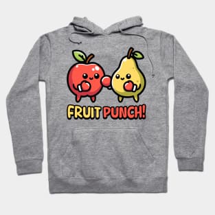 Fruit Punch! Cute Boxing Fruit Pun Cartoon Hoodie